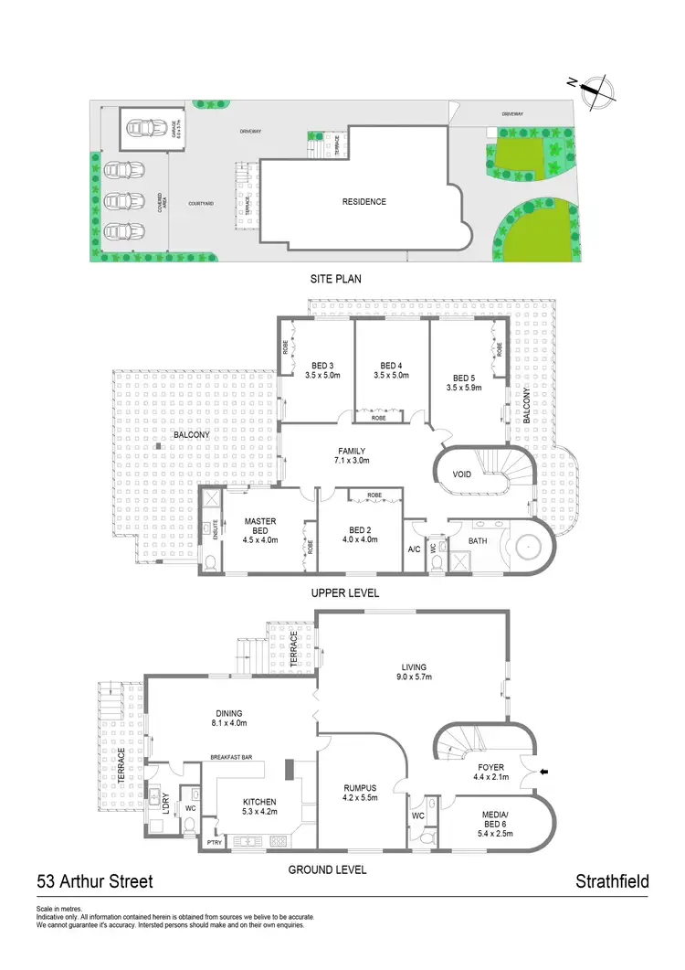 Floorplan of Homely house listing, 53 Arthur Street, Strathfield NSW 2135