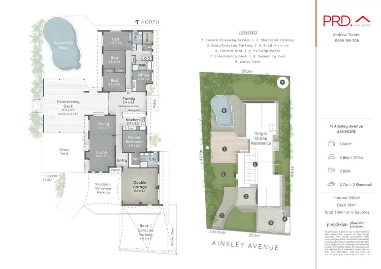 Floorplan of Homely house listing, 11 Ainsley Avenue, Ashmore QLD 4214