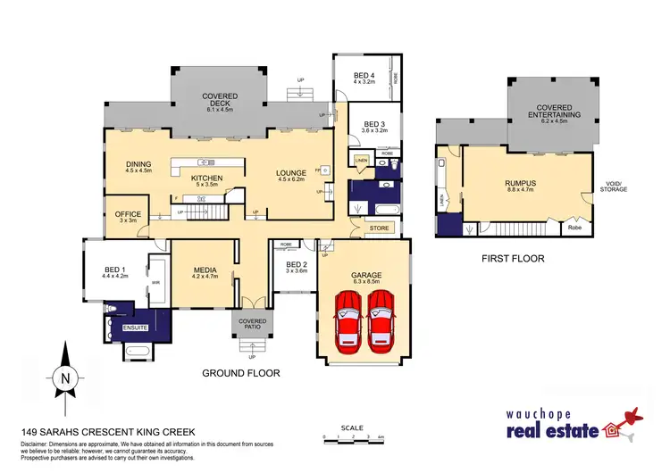 Floorplan of Homely rural property listing, 149 Sarahs Crescent, King Creek NSW 2446