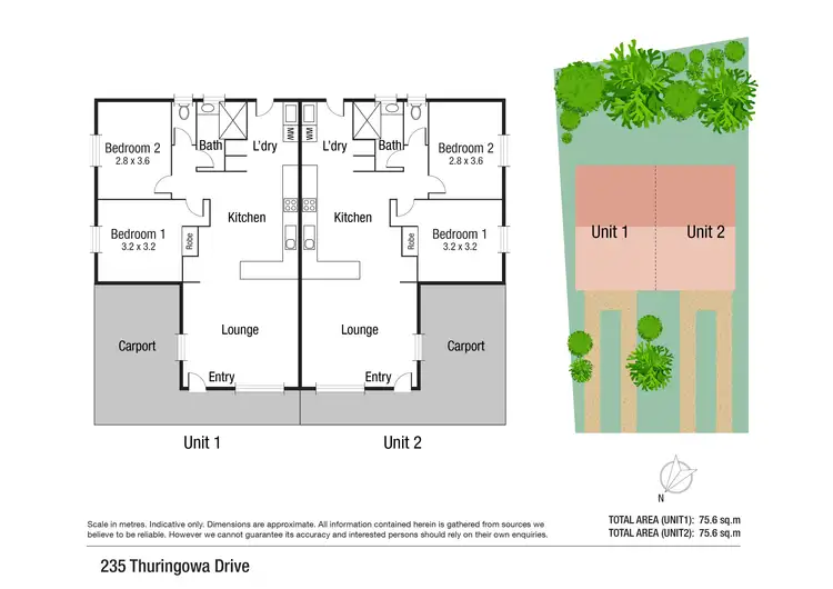 Floorplan of Homely semi-detached listing, 235 Thuringowa Drive, Kirwan QLD 4817