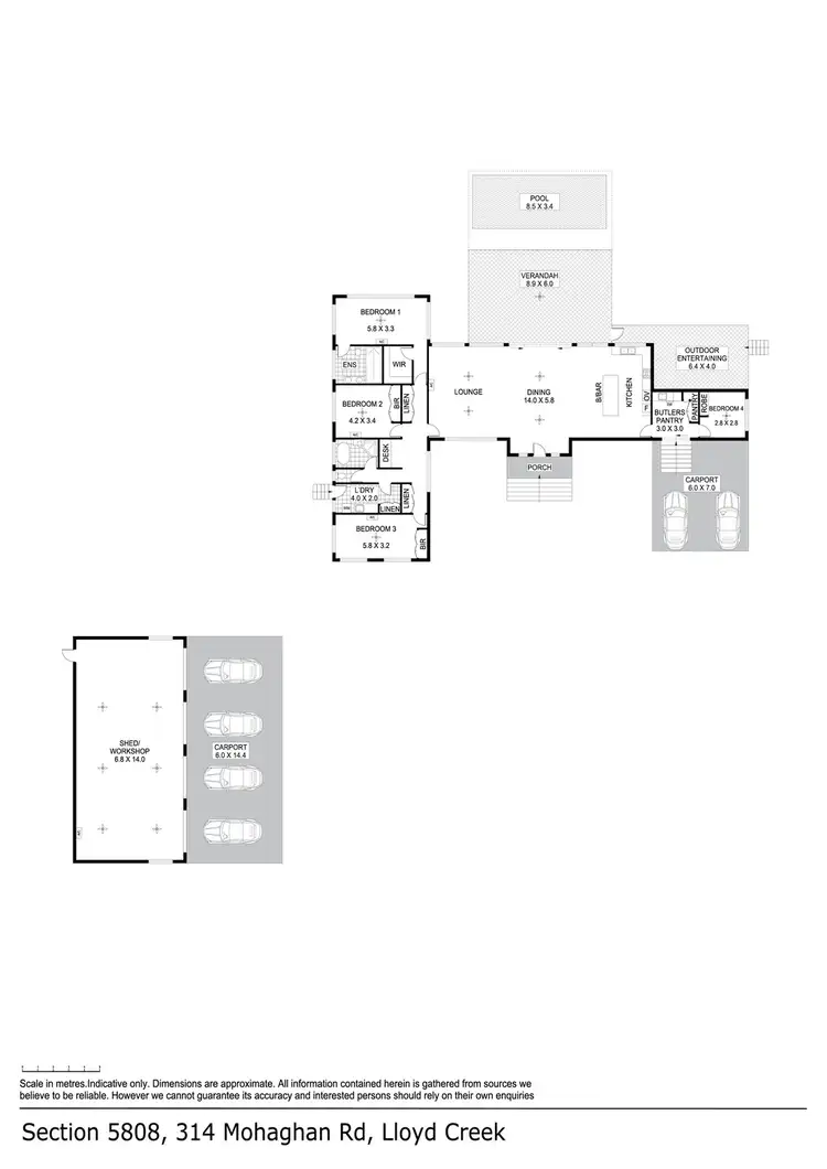 Floorplan of Homely house listing, 314 Monaghan Road, Lloyd Creek NT 822