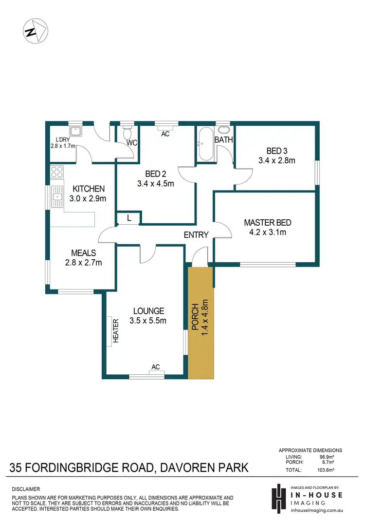 Floorplan of Homely house listing, 35 Fordingbridge Road, Davoren Park SA 5113