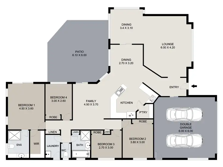 Floorplan of Homely house listing, 22 Coolnwynpin Way, Capalaba QLD 4157