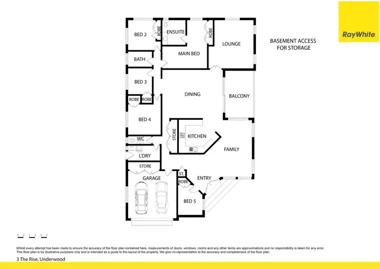 Floorplan of Homely house listing, 3 The Rise, Underwood QLD 4119