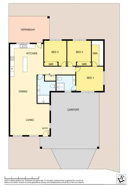 Floorplan of Homely unit listing, 1/40 Bailey Circuit, Muirhead NT 810