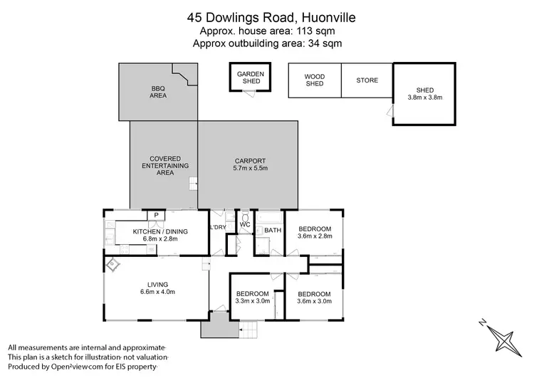 Floorplan of Homely house listing, 45 Dowlings Road, Huonville TAS 7109