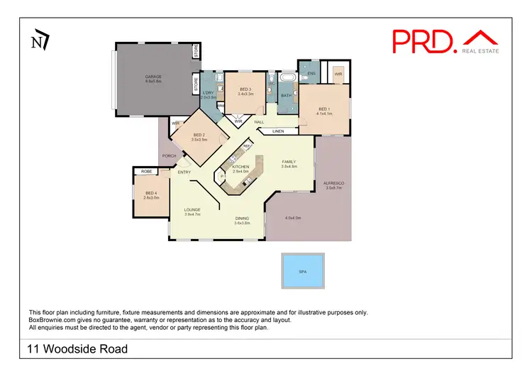 Floorplan of Homely house listing, 11 Woodside Road, Tamworth NSW 2340