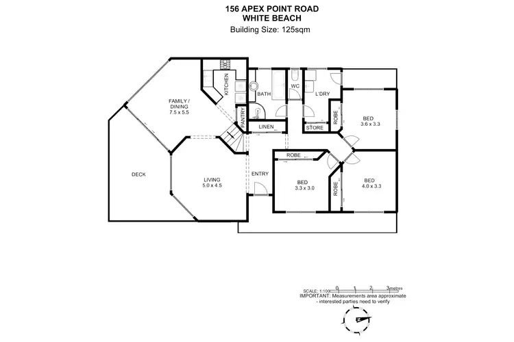 Floorplan of Homely house listing, 156 Apex Point Road, White Beach TAS 7184