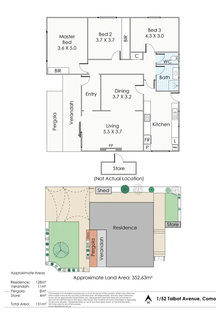 Floorplan of Homely house listing, 1/52 Talbot Avenue, Como WA 6152