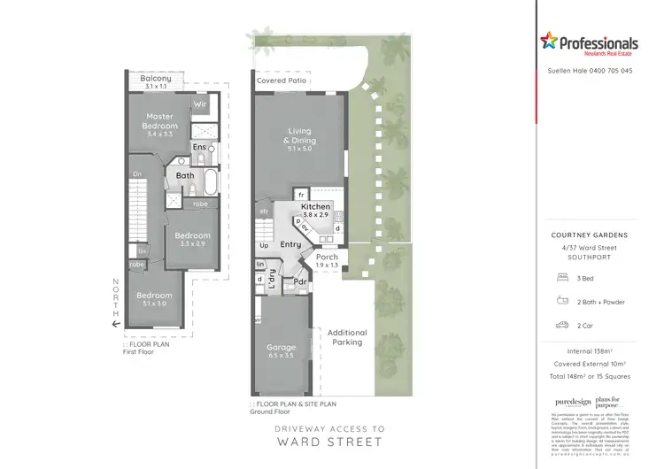 Floorplan of Homely townhouse listing, Unit 4/37 Ward Street, Southport QLD 4215