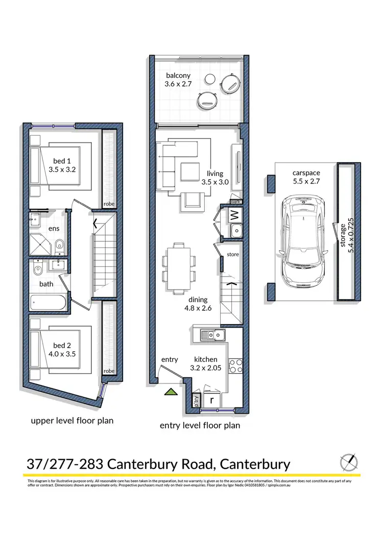Floorplan of Homely apartment listing, 37/277-283 Canterbury Rd (Access also via Clunes Lne), Canterbury NSW 2193