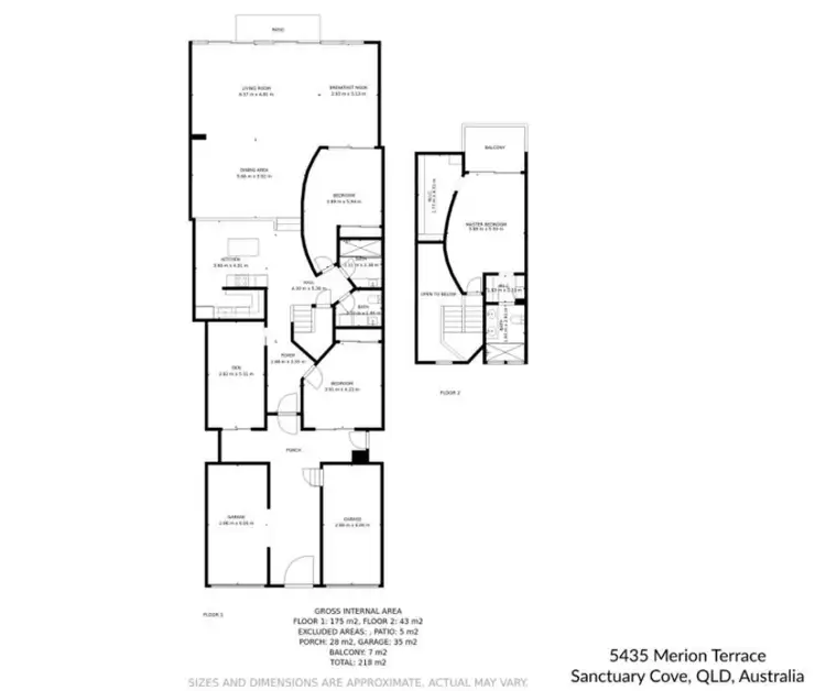 Floorplan of Homely house listing, 5435 Merion Terrace, Sanctuary Cove QLD 4212