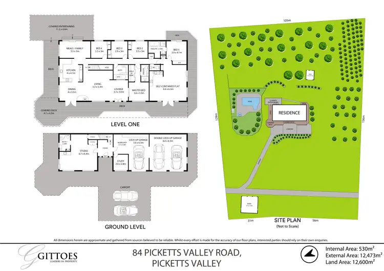 Floorplan of Homely rural property listing, 84 Picketts Valley Road, Picketts Valley NSW 2251
