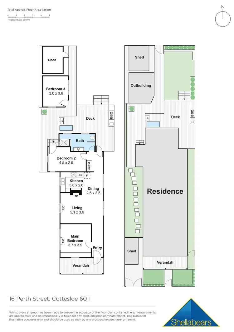 Floorplan of Homely house listing, 16 Perth Street, Cottesloe WA 6011