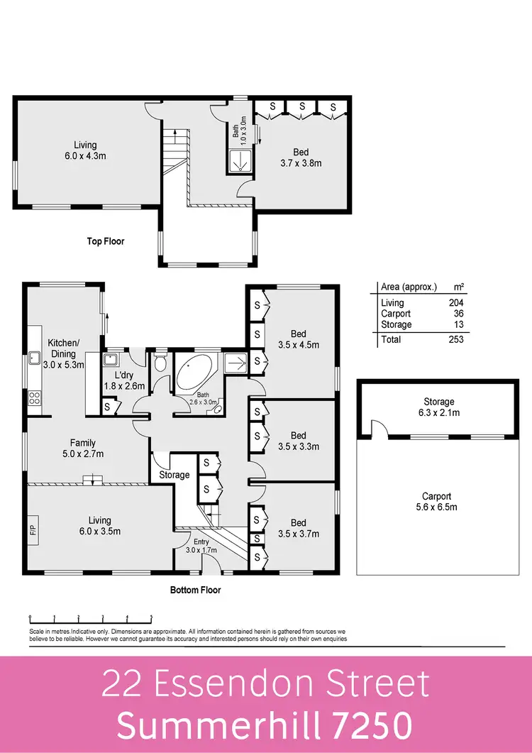 Floorplan of Homely house listing, 22 Essendon Street, Summerhill TAS 7250