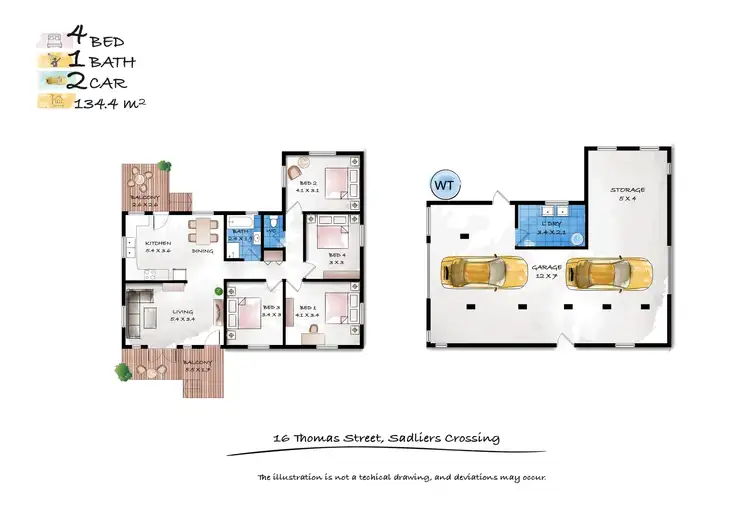 Floorplan of Homely house listing, 16 Thomas Street, Sadliers Crossing QLD 4305