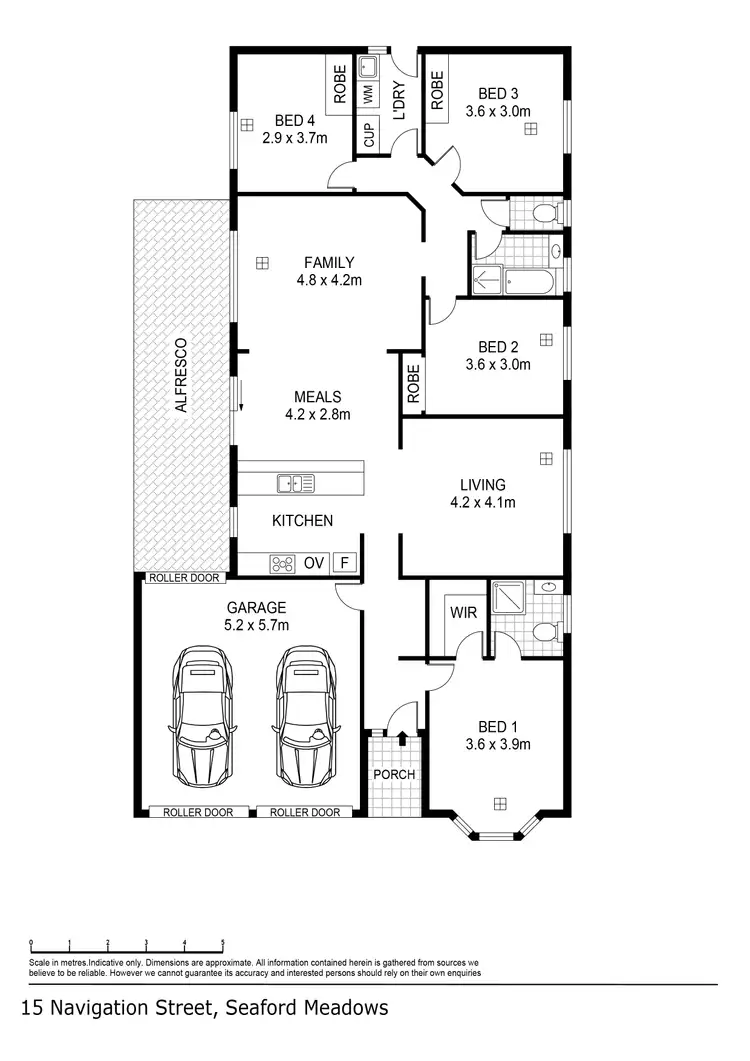 Floorplan of Homely house listing, 15 Navigation Street, Seaford Meadows SA 5169