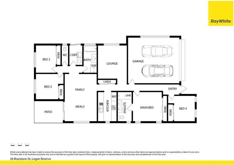 Floorplan of Homely house listing, 28 Bluestone Drive, Logan Reserve QLD 4133