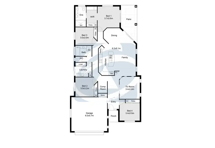 Floorplan of Homely house listing, 221 University Way, Sippy Downs QLD 4556