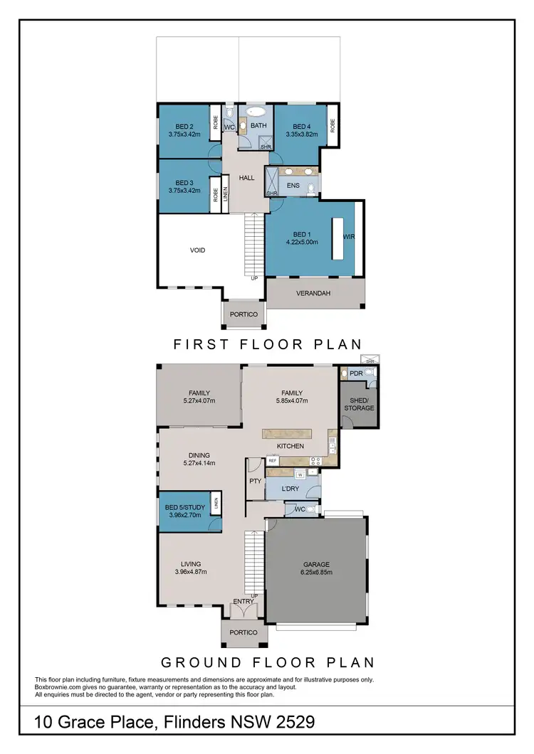 Floorplan of Homely house listing, 10 Grace Place, Flinders NSW 2529