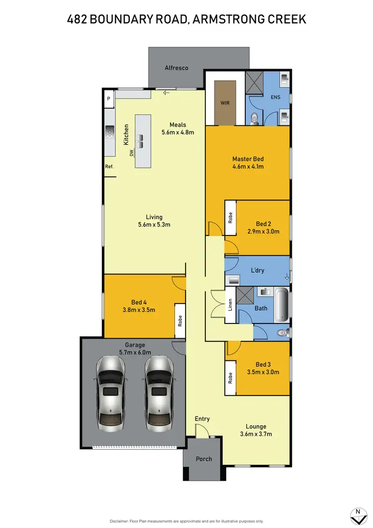 Floorplan of Homely house listing, 482 Boundary Road, Armstrong Creek VIC 3217