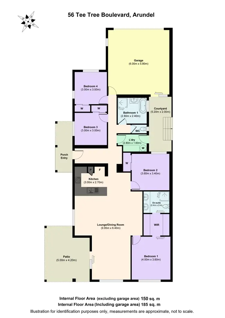 Floorplan of Homely house listing, 56 Tee Trees Boulevard, Arundel QLD 4214