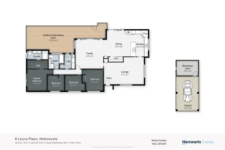 Floorplan of Homely house listing, 8 Leura Place, Helensvale QLD 4212