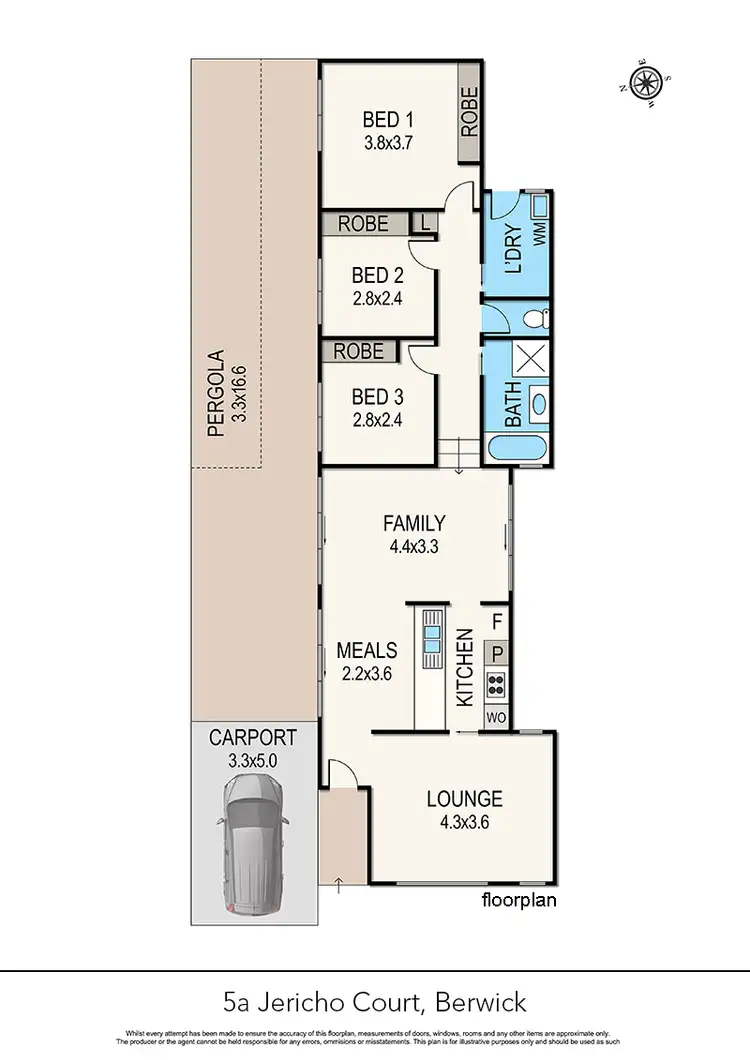 Floorplan of Homely house listing, 5A Jericho Court, Berwick VIC 3806