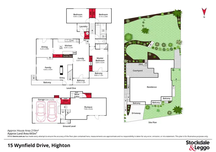 Floorplan of Homely house listing, 15 Wynfield Drive, Highton VIC 3216