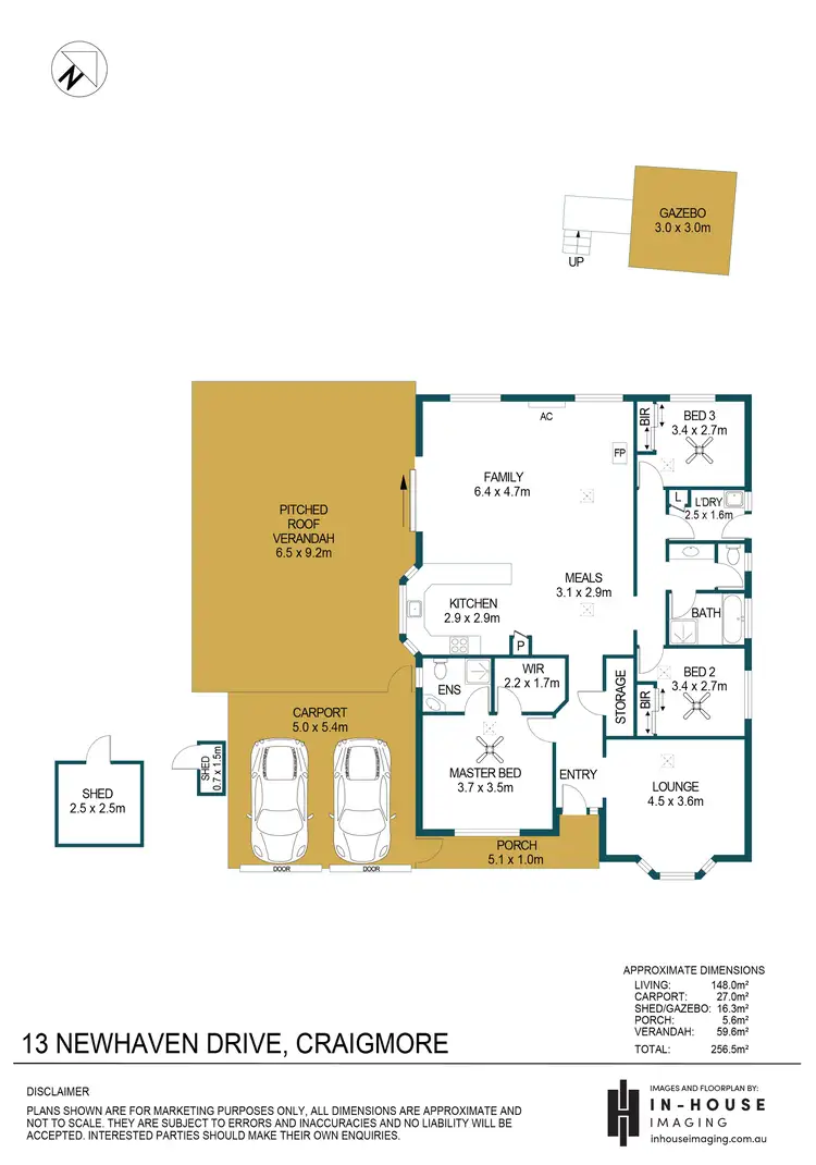 Floorplan of Homely house listing, 13 Newhaven Drive, Craigmore SA 5114