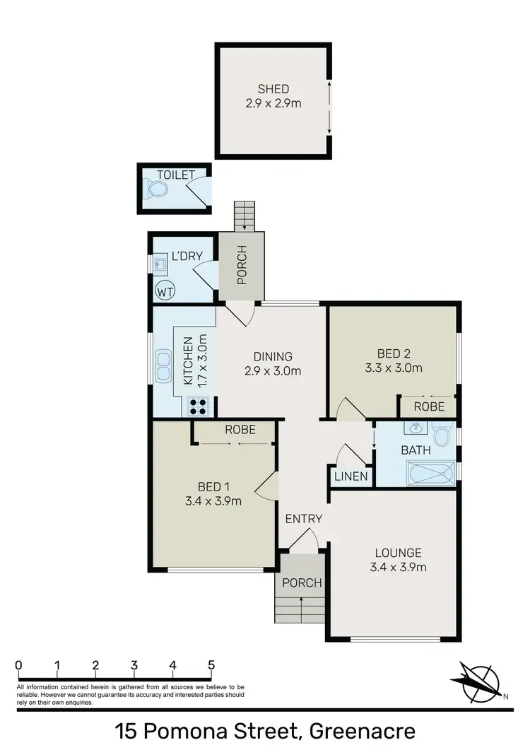 Floorplan of Homely house listing, 15 Pomona St, Greenacre NSW 2190