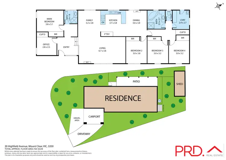 Floorplan of Homely house listing, 20 Highfield Avenue, Mount Clear VIC 3350