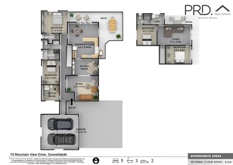 Floorplan of Homely house listing, 70 Mountain View Drive, Goonellabah NSW 2480