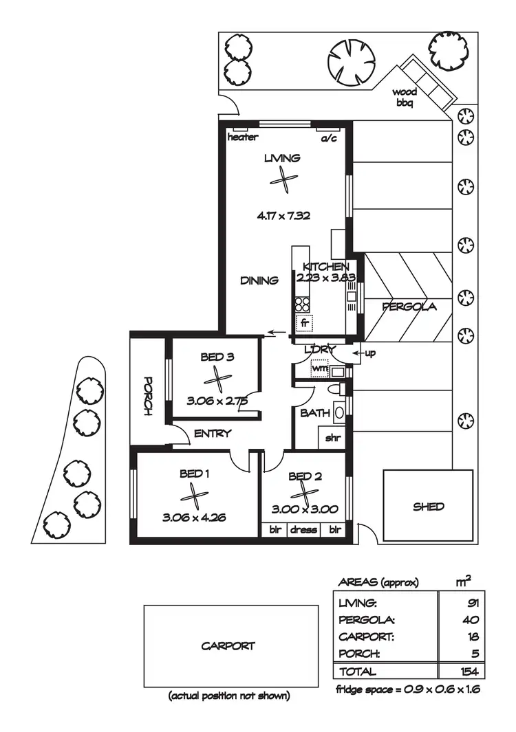 Floorplan of Homely unit listing, 3/22 Frome Avenue, Hampstead Gardens SA 5086