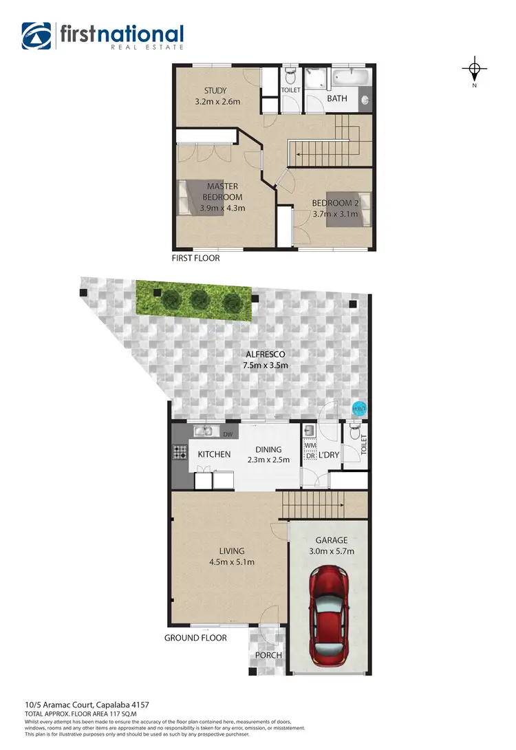 Floorplan of Homely townhouse listing, 10/5 Aramac Court, Capalaba QLD 4157