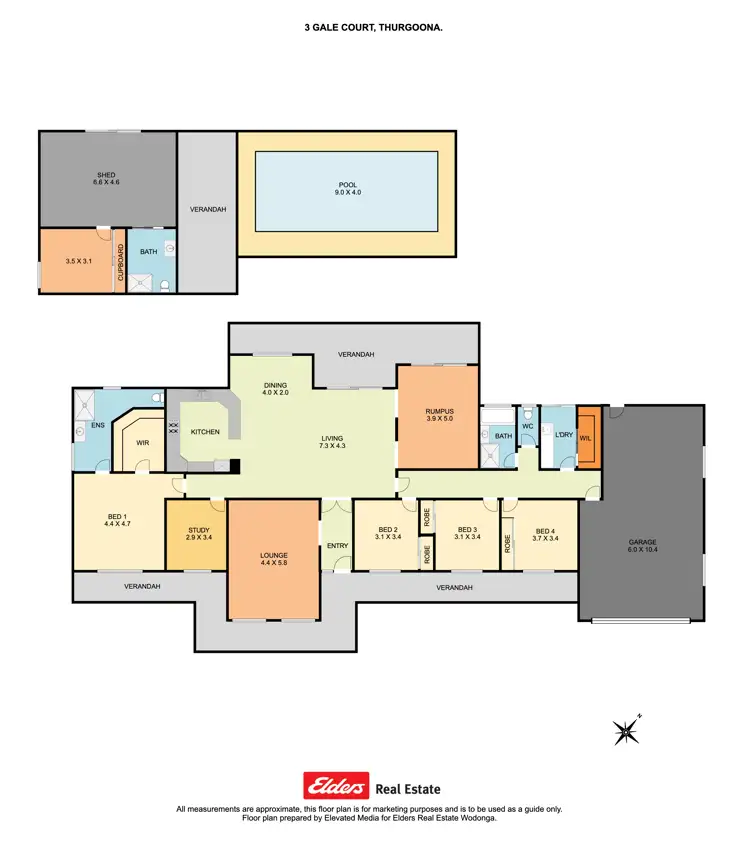 Floorplan of Homely house listing, 3 Gale Court, Thurgoona NSW 2640