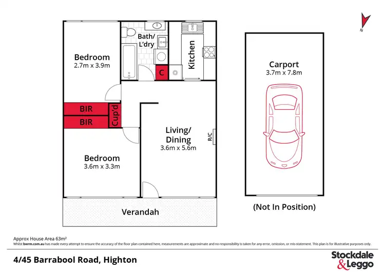 Floorplan of Homely unit listing, 4/45 Barrabool Road, Highton VIC 3216