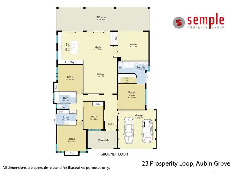 Floorplan of Homely house listing, 23 Prosperity Loop, Aubin Grove WA 6164