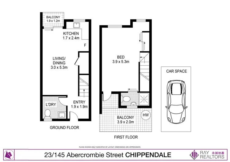 Floorplan of Homely unit listing, 23/145-161 Abercrombie Street, Chippendale NSW 2008