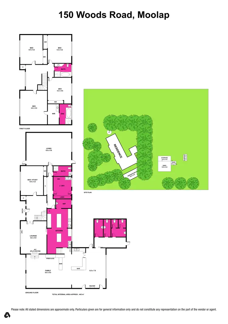 Floorplan of Homely house listing, 150 Woods Road, Moolap VIC 3224
