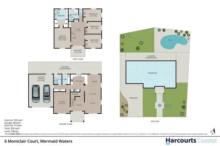 Floorplan of Homely house listing, 6 Monteclair Court, Mermaid Waters QLD 4218