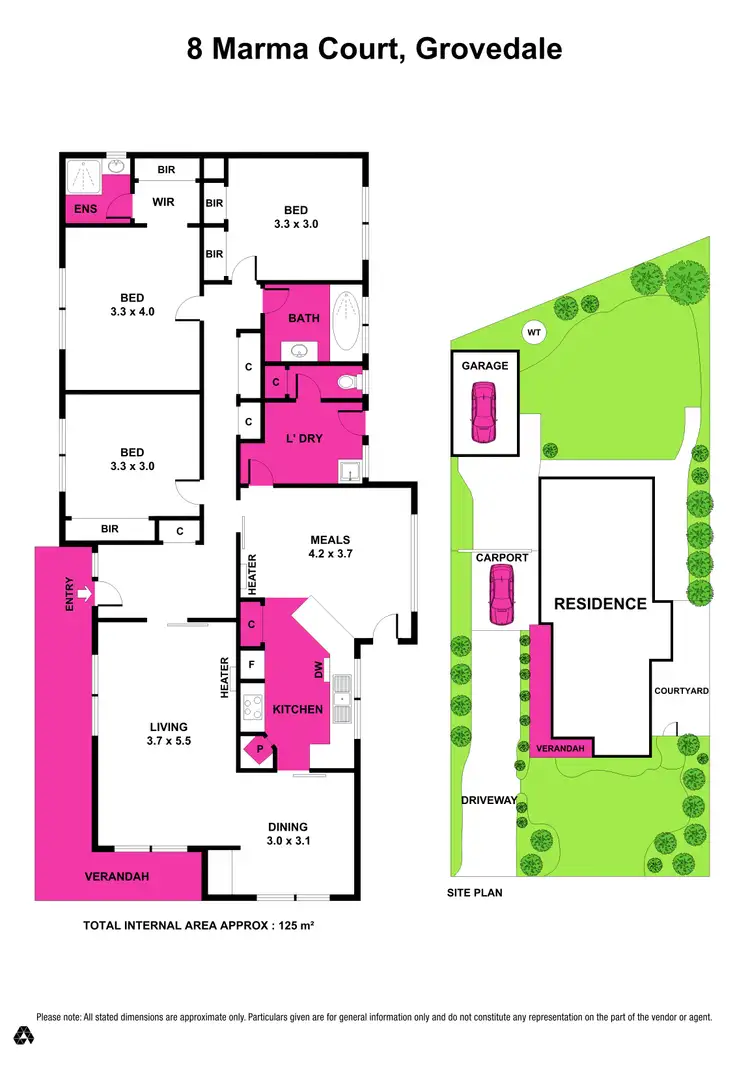 Floorplan of Homely house listing, 8 Marma Court, Grovedale VIC 3216