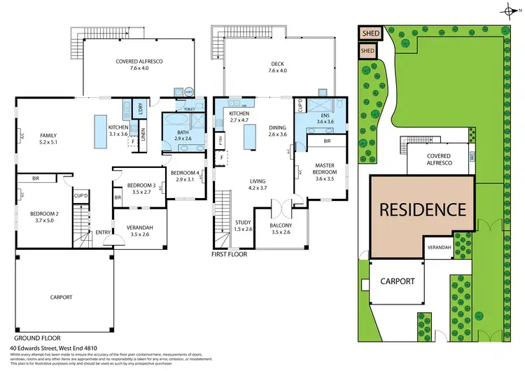 Floorplan of Homely house listing, 40 Edwards Street, West End QLD 4810