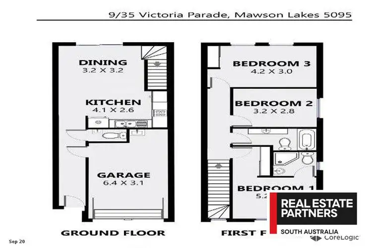 Floorplan of Homely house listing, 1/35 Victoria Parade, Mawson Lakes SA 5095