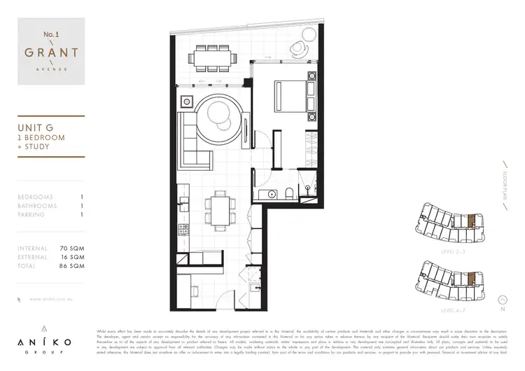 Floorplan of Homely apartment listing, 1414/1 Grant Avenue, Hope Island QLD 4212