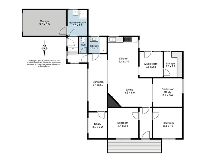 Floorplan of Homely rural property listing, 124 Watkins Road, Creek Junction VIC 3669