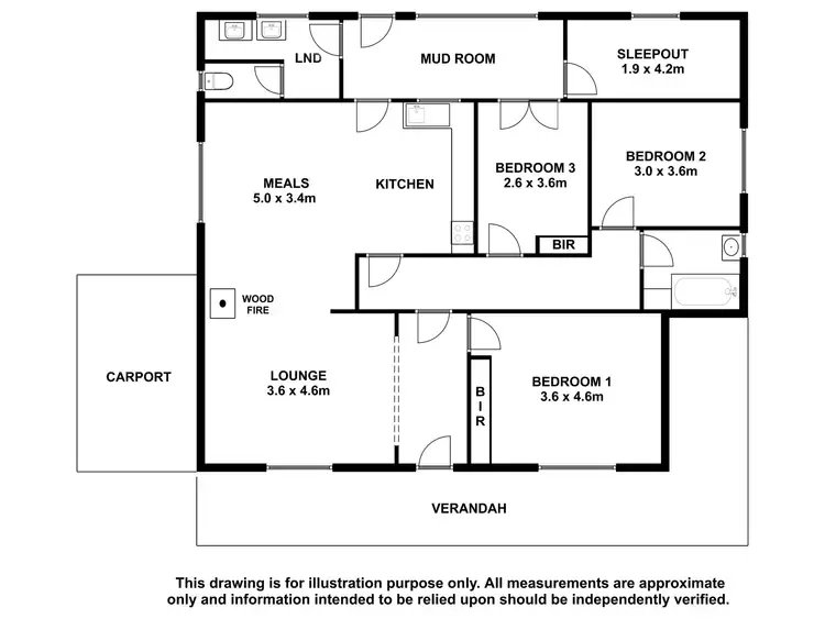Floorplan of Homely house listing, 7 Janet Street, Kingston Se SA 5275