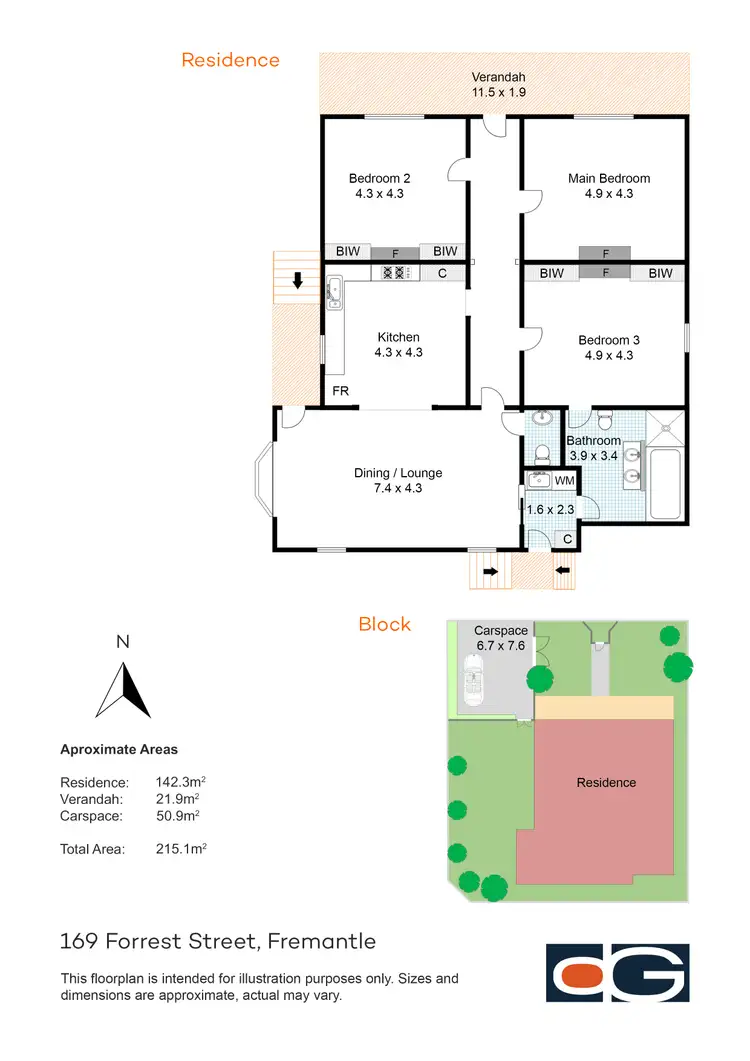 Floorplan of Homely house listing, 169 Forrest Street, Fremantle WA 6160