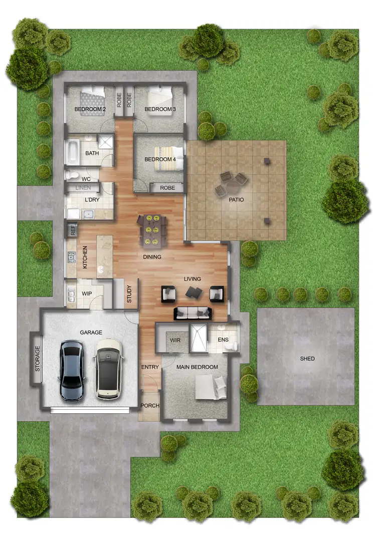 Floorplan of Homely house listing, 9 Wisteria Avenue, Bakers Creek QLD 4740