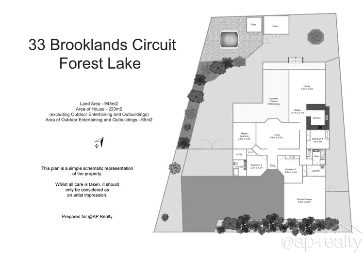Floorplan of Homely house listing, 33 Brooklands Circuit, Forest Lake QLD 4078